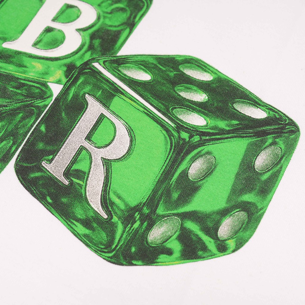 Queenbeer - T-shirt Dice White