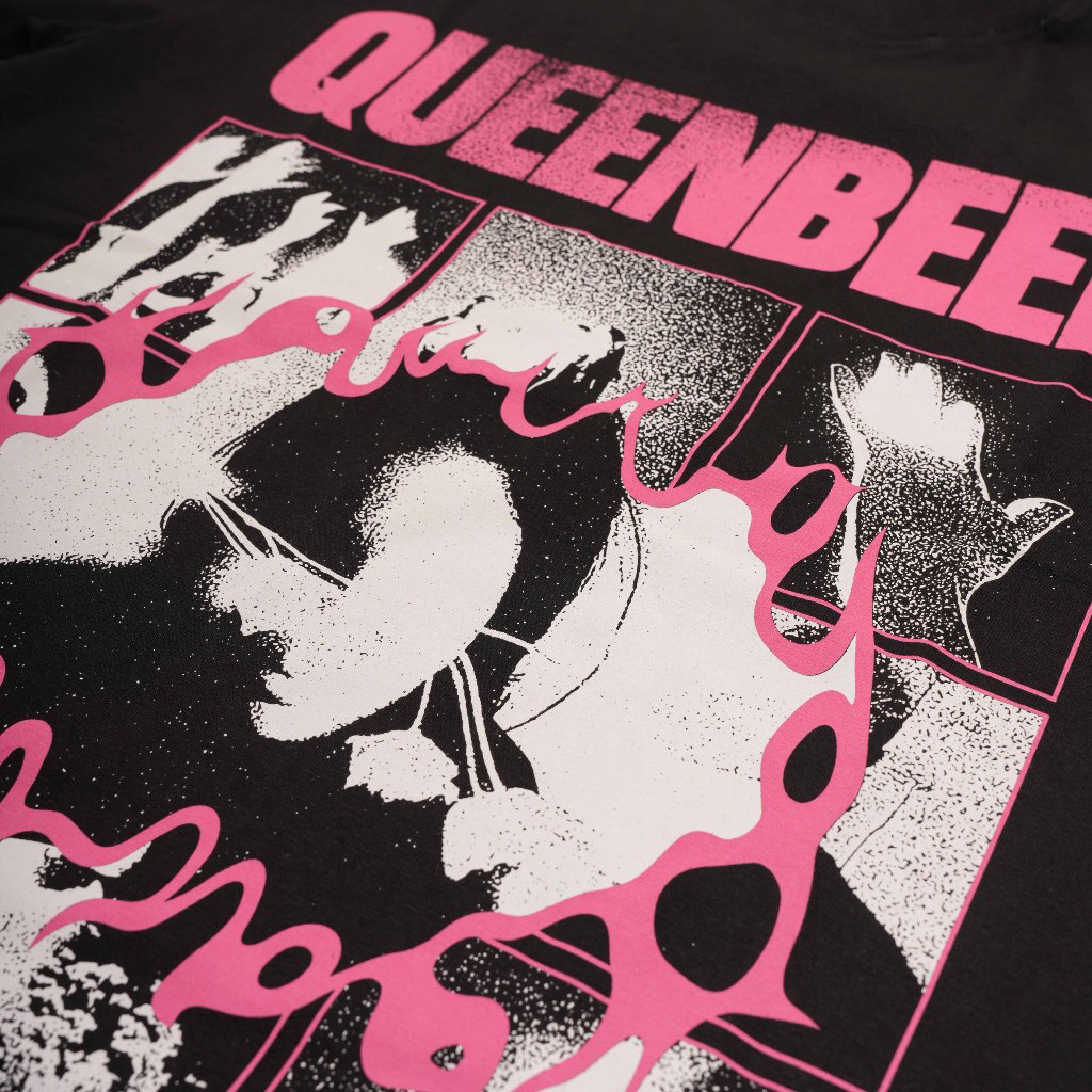 Queenbeer - T-shirt Burner Black