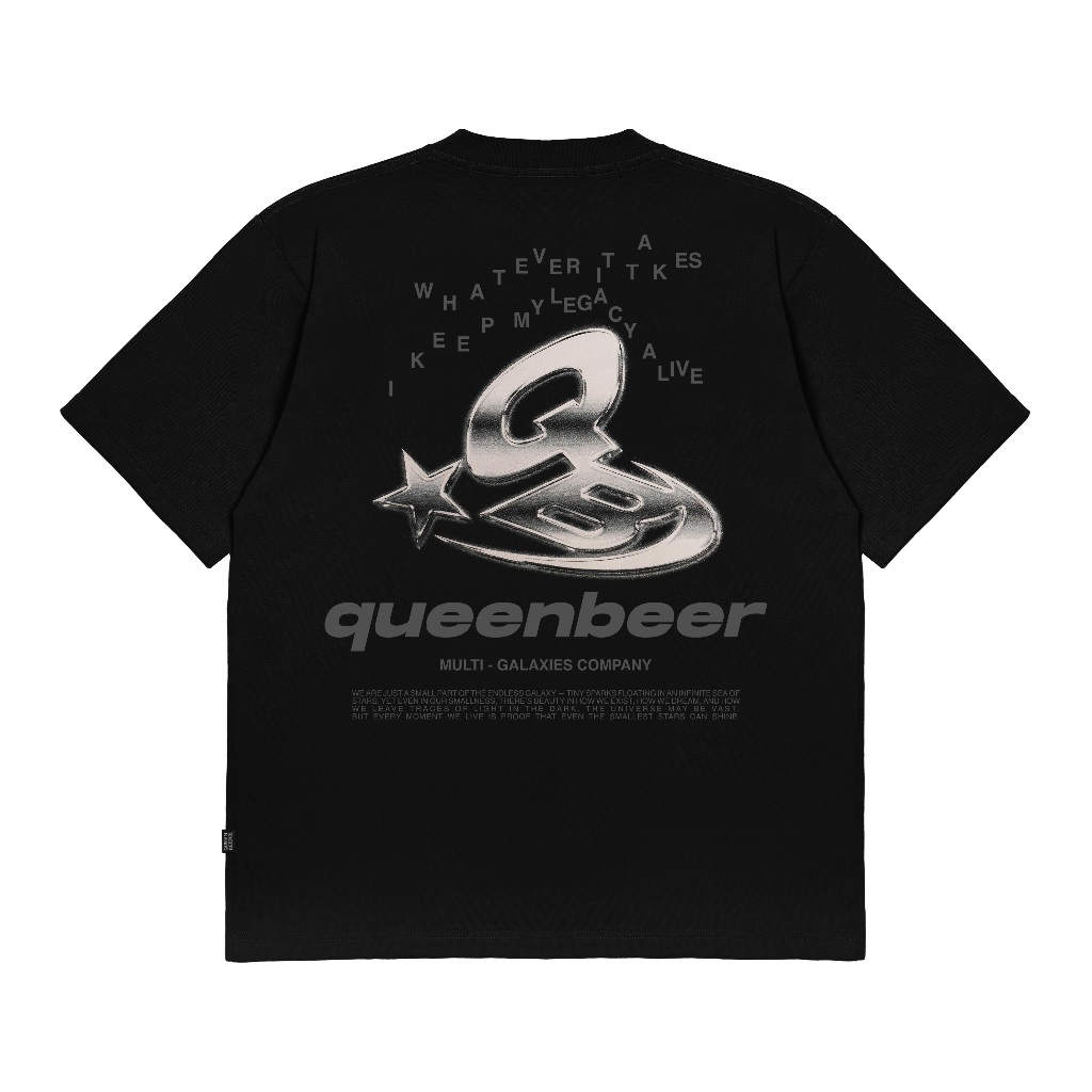 Queenbeer - T-shirt Steel Black