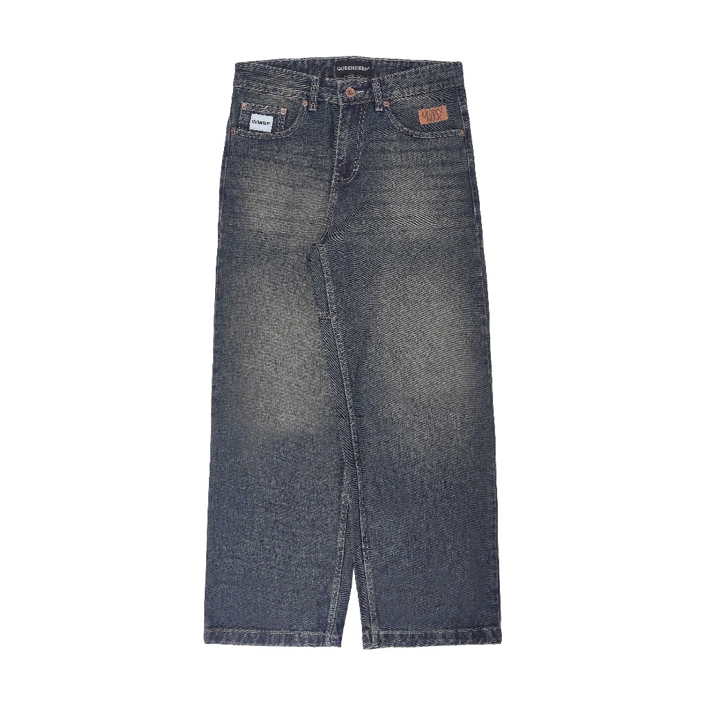 Queenbeer - Denim Pants Loose Fit Cyrus