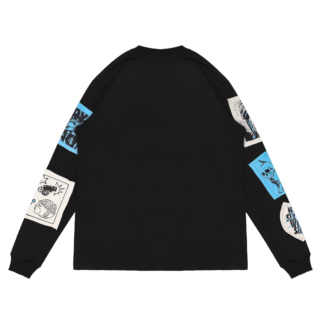 Queenbeer - T-shirt Longsleeve Patches