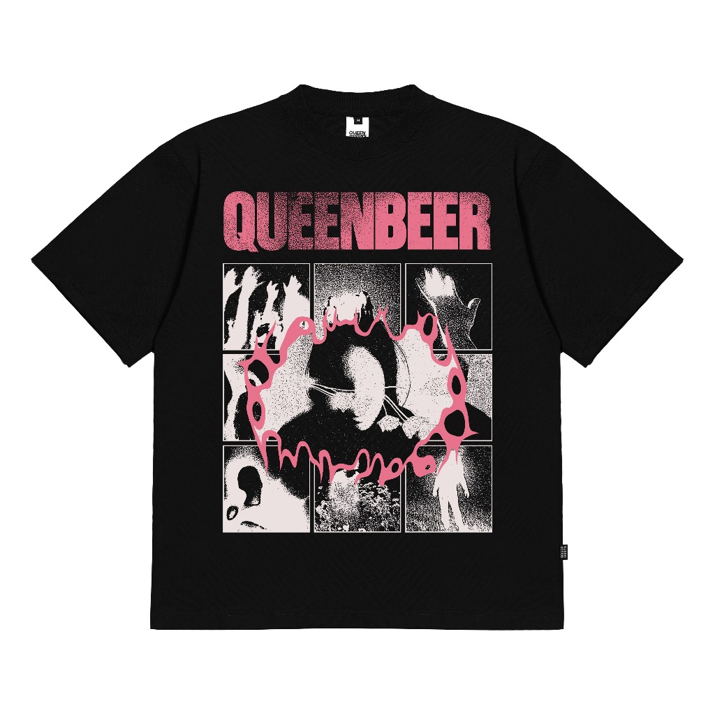 Queenbeer - T-shirt Burner Black