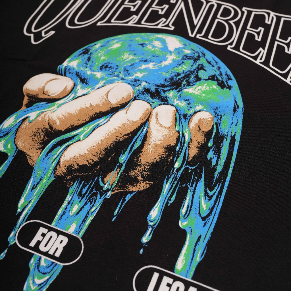 Queenbeer - T-shirt Outlaws Black