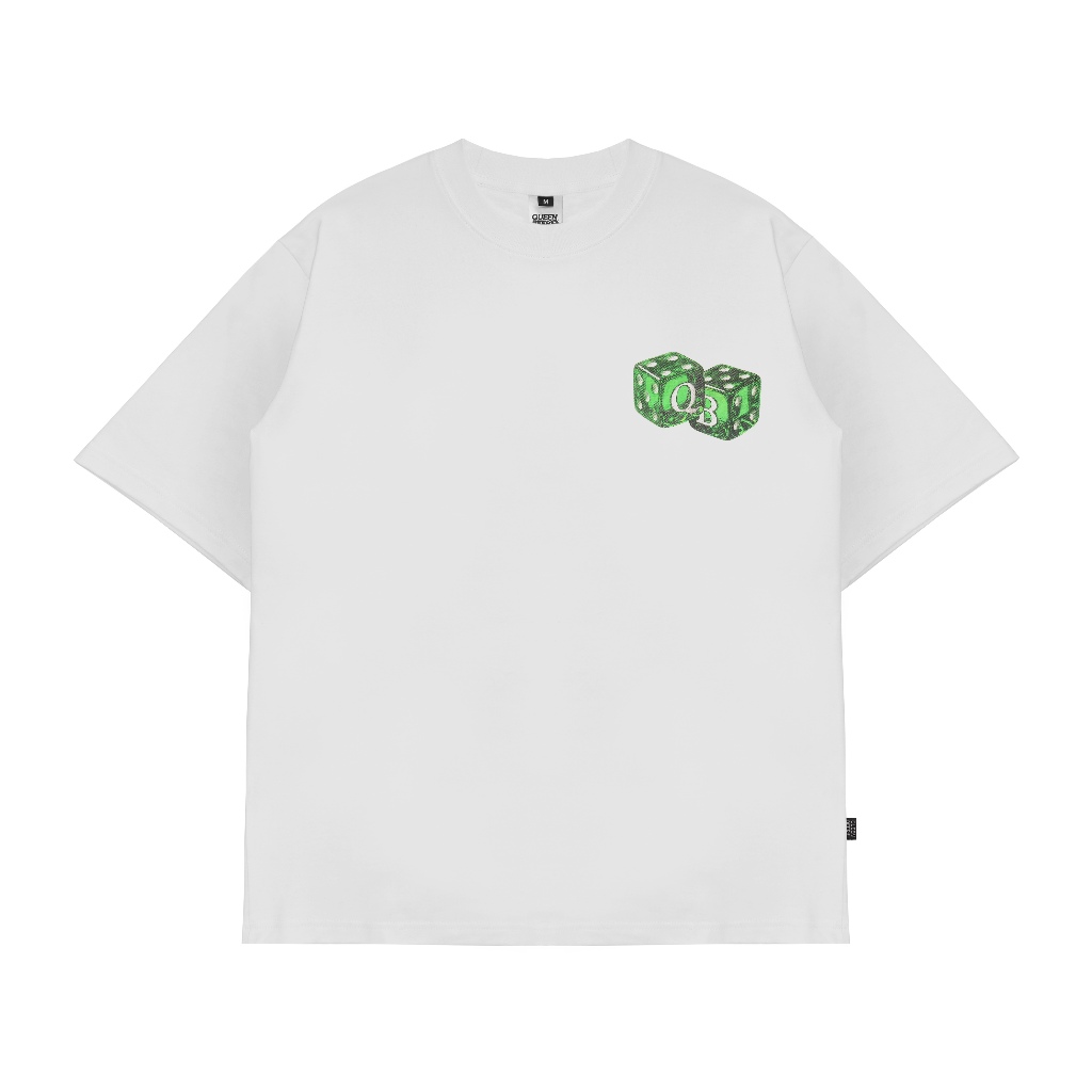 Queenbeer - T-shirt Dice White