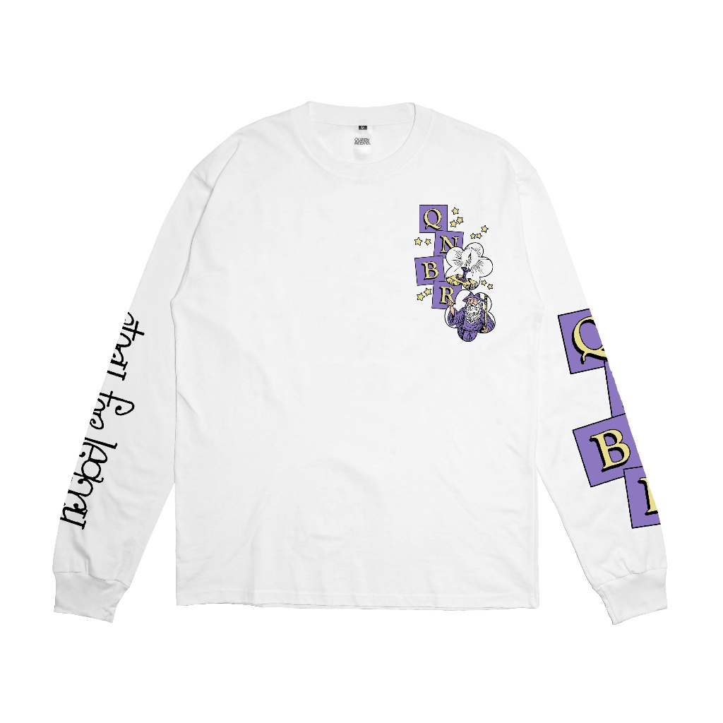 Queenbeer - T-shirt Longsleeve Blossom White