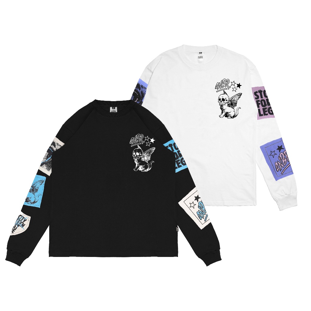 Queenbeer - T-shirt Longsleeve Patches