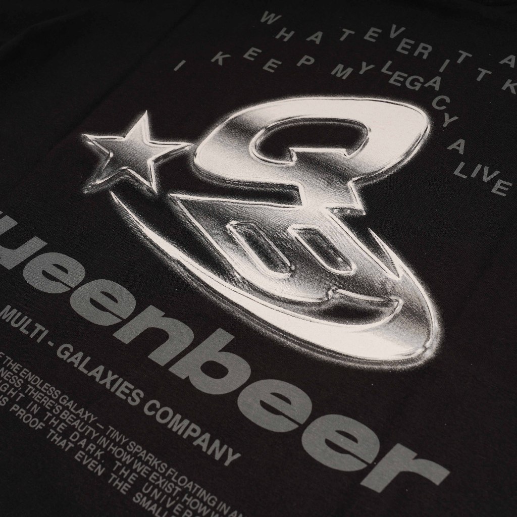 Queenbeer - T-shirt Steel Black
