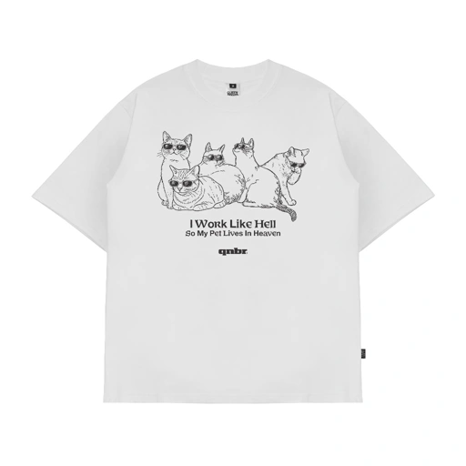 Image of Queenbeer - T-shirt Kitty White