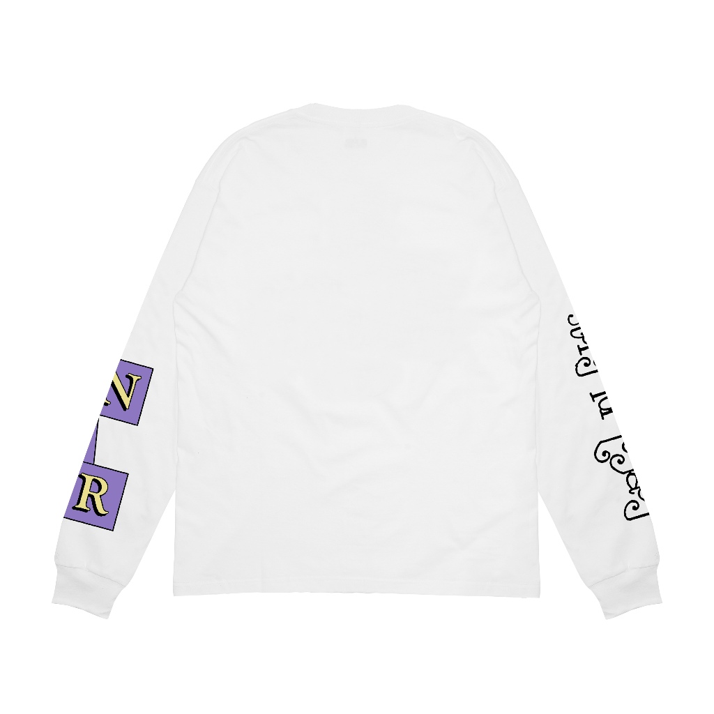 Queenbeer - T-shirt Longsleeve Blossom White