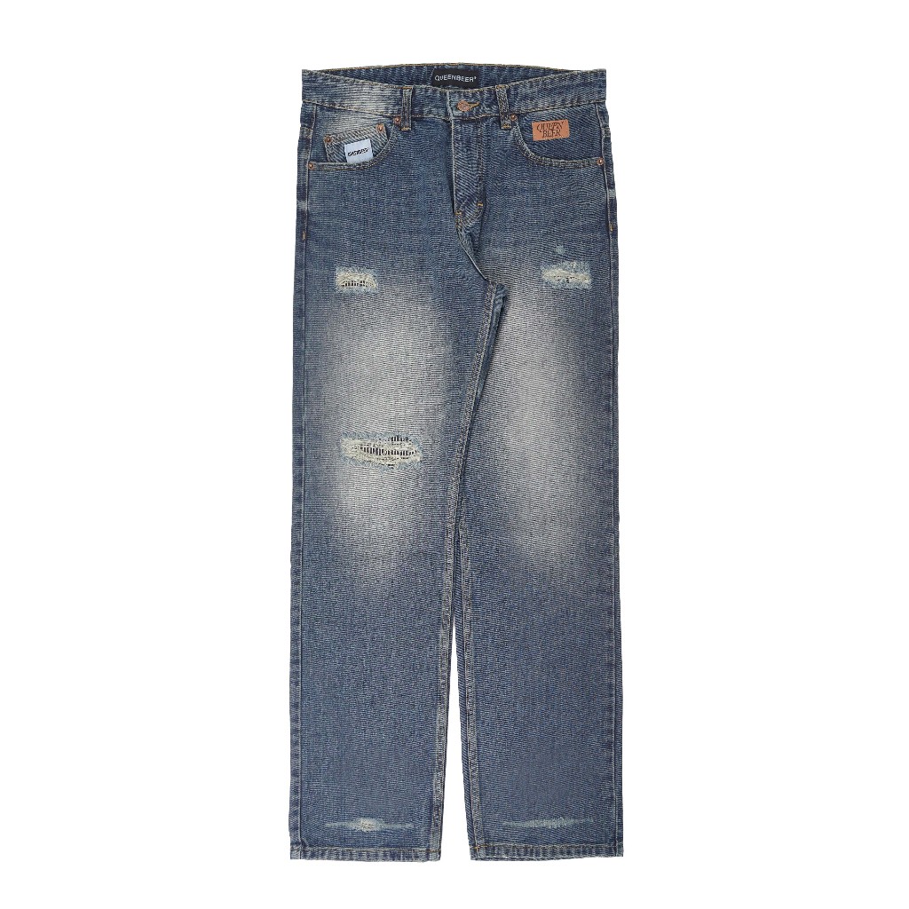Queenbeer - Denim Pants Loose Fit Evren