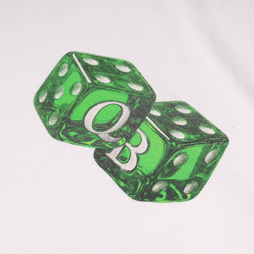 Queenbeer - T-shirt Dice White