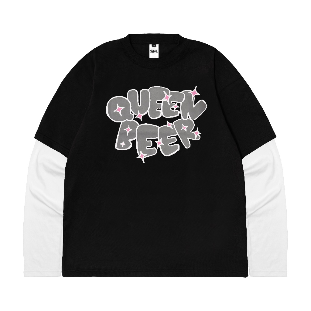 Queenbeer - T-shirt Danielle Extend Black