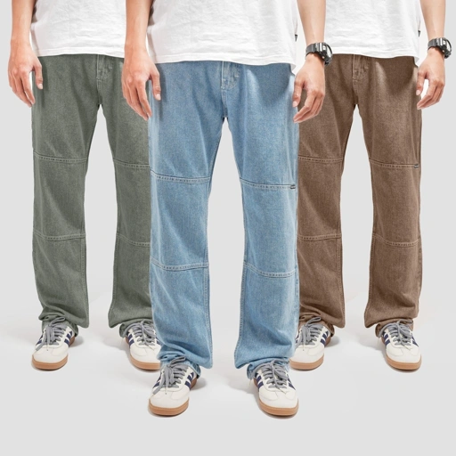 Image of Queenbeer - Double Knee Denim Pants Kellyn