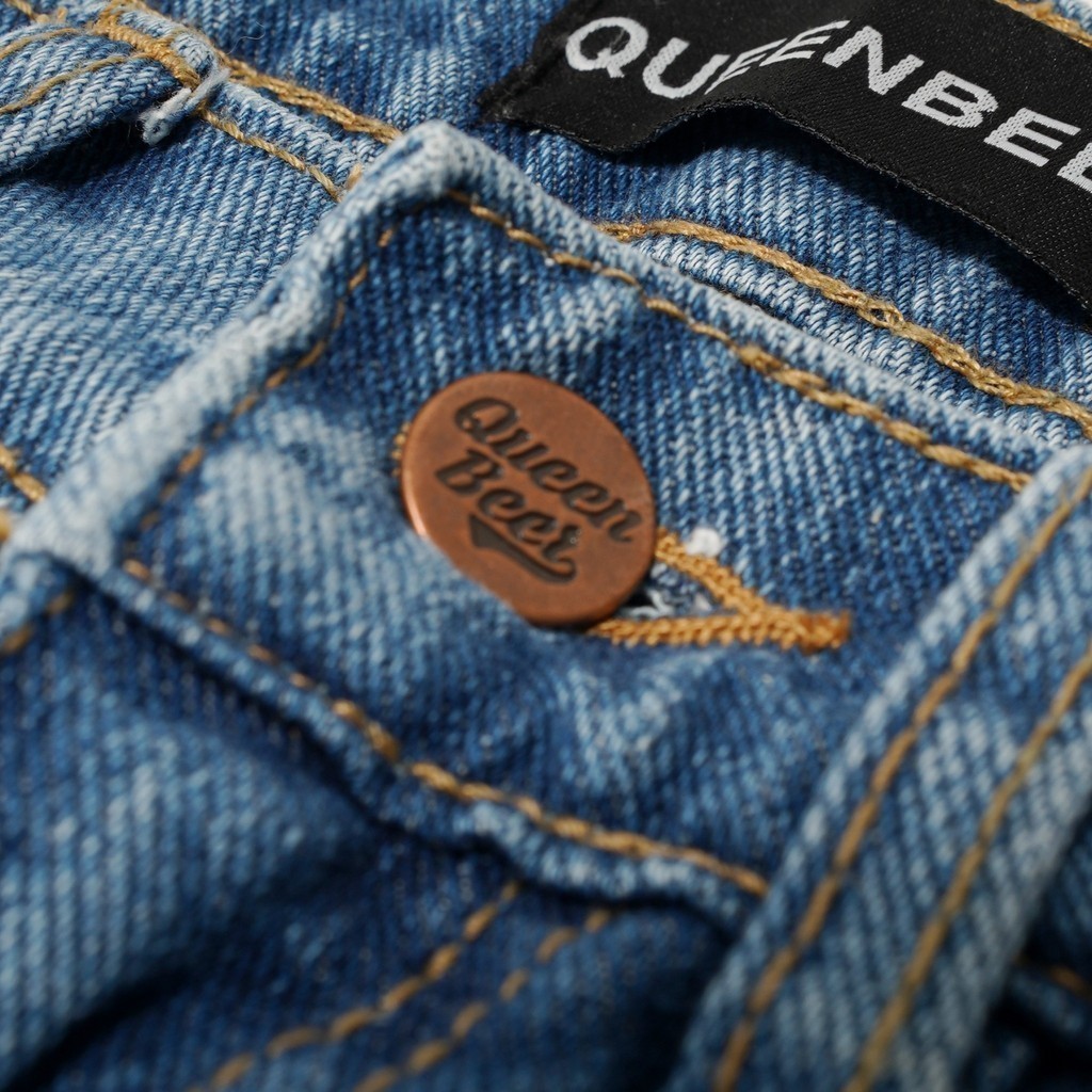 Queenbeer - Denim Pants Sakuya Blue Washed