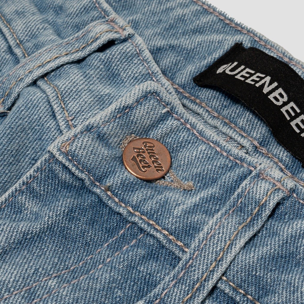 Queenbeer - Carpenter Denim Pants Shade Washed