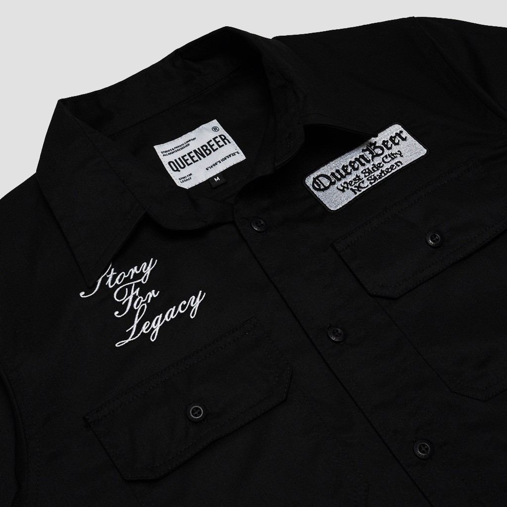 Queenbeer - Work Shirt Nedjer Black