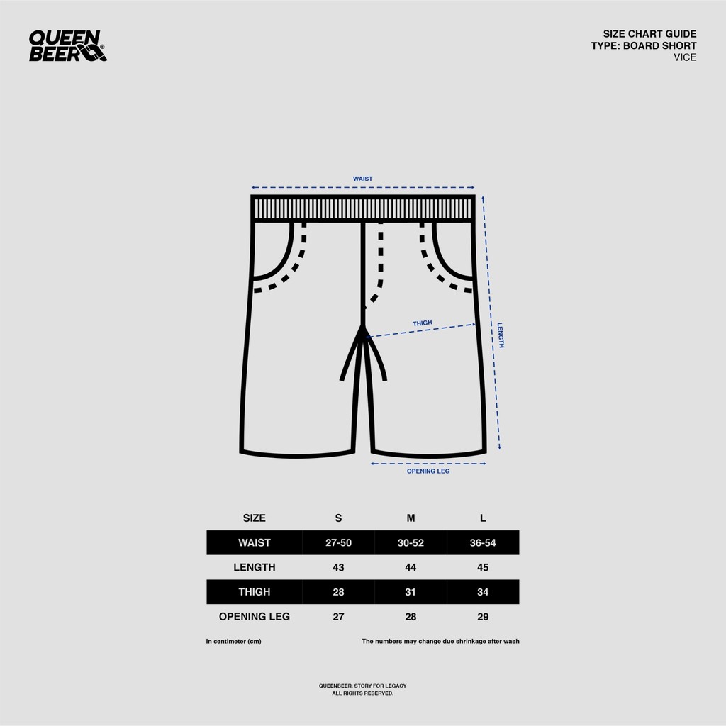 Queenbeer - Vice Boardshort