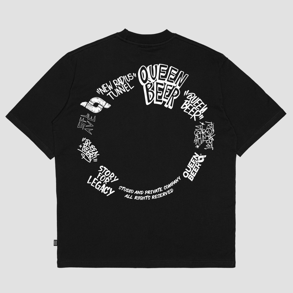 Queenbeer - T-shirt Terenzio Black