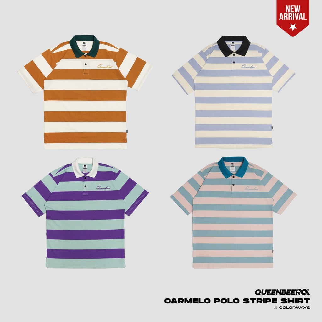 Queenbeer - Polo Stripe Shirt Carmelo