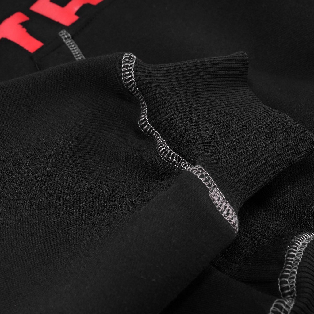 Queenbeer - Heavyweight Pullover Hoodie Ralph Black