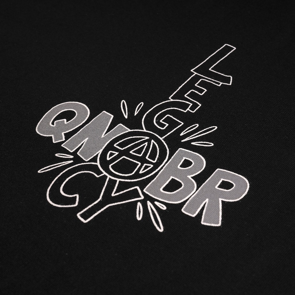 Queenbeer - T-shirt Longsleeve Larry Black