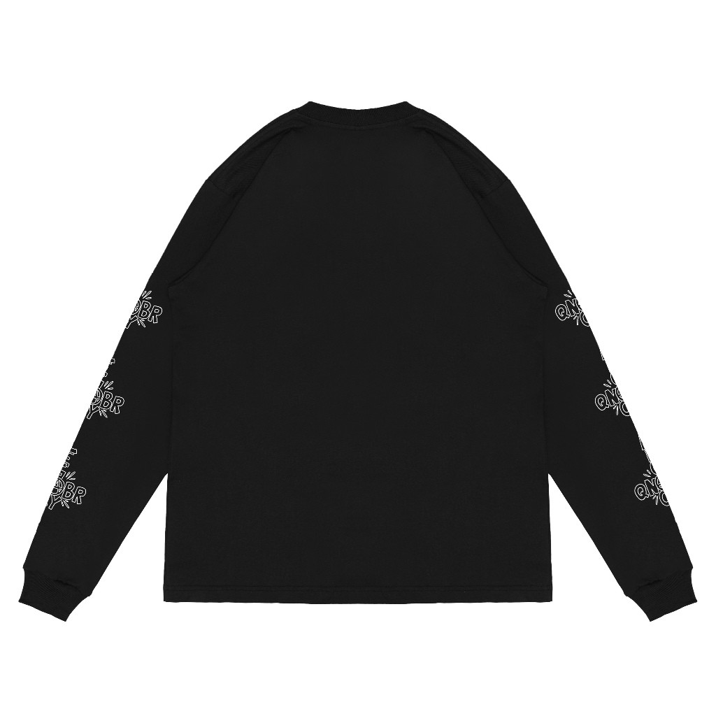 Queenbeer - T-shirt Longsleeve Larry Black