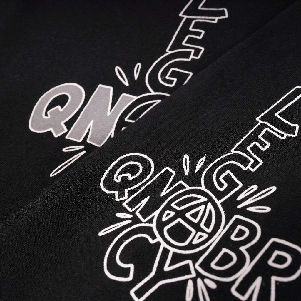Queenbeer - T-shirt Longsleeve Larry Black