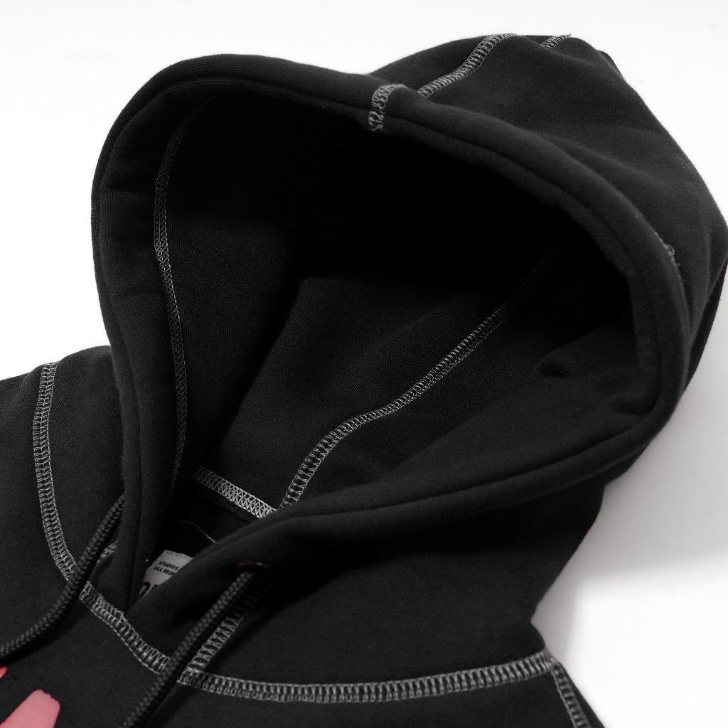 Queenbeer - Heavyweight Pullover Hoodie Ralph Black