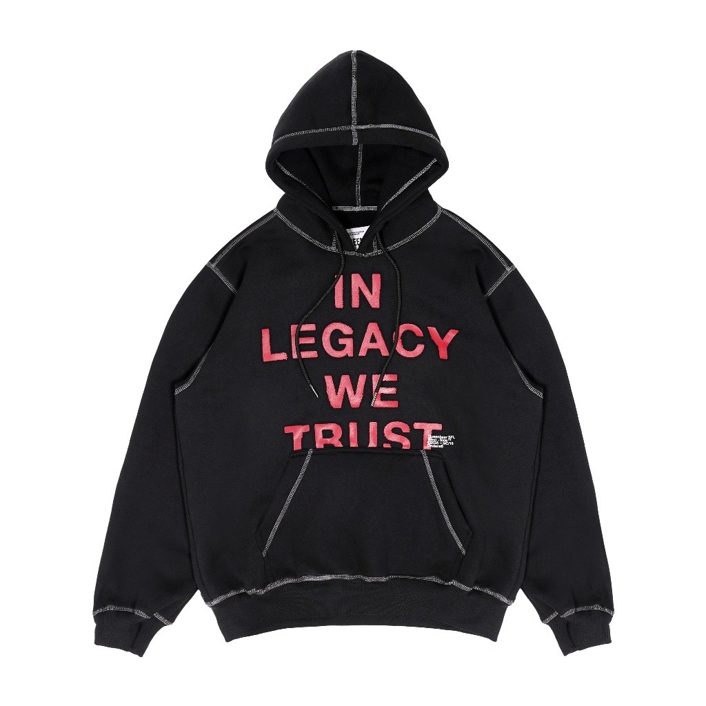 Queenbeer - Heavyweight Pullover Hoodie Ralph Black