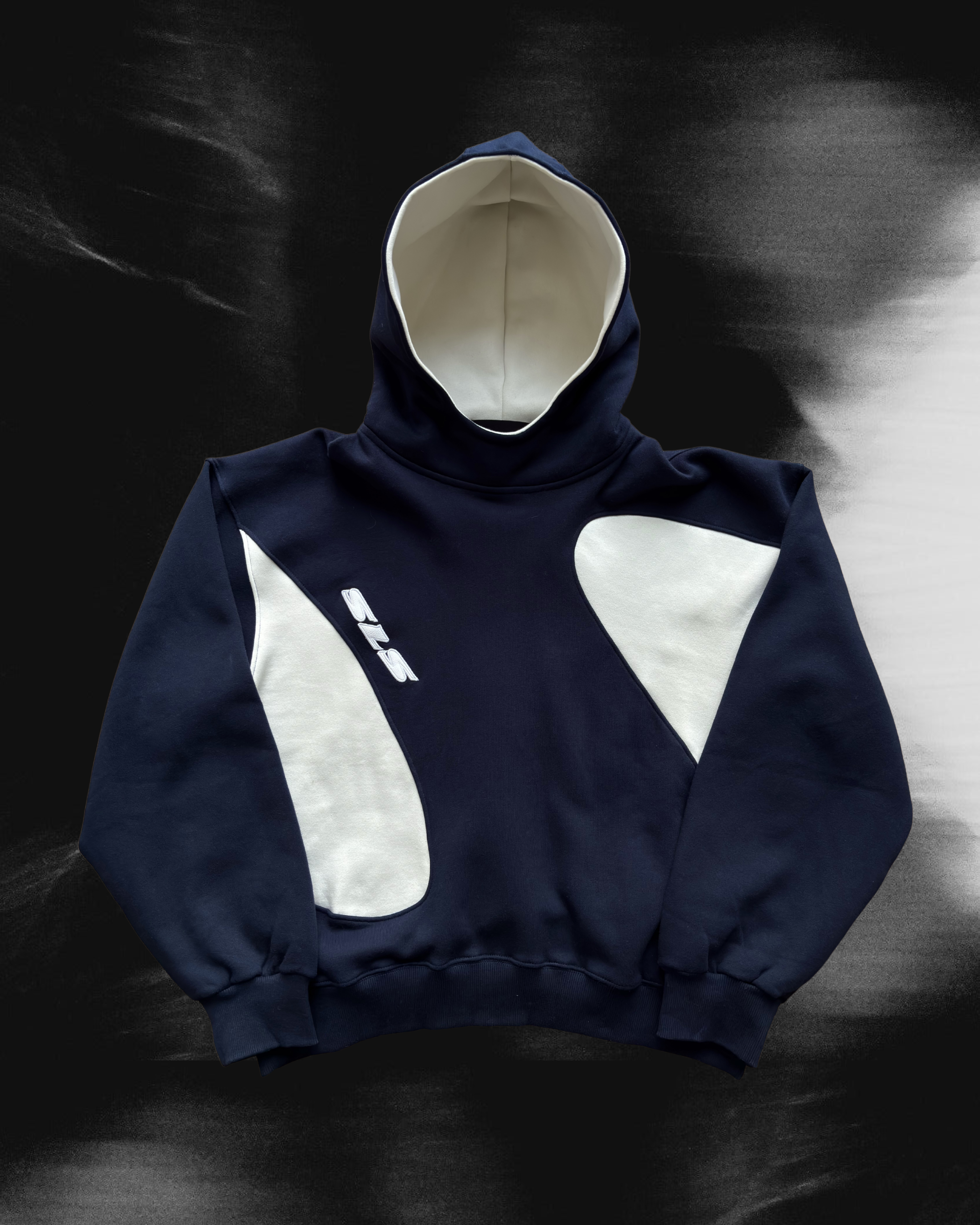 Sonata Hoodie Navy & Off White