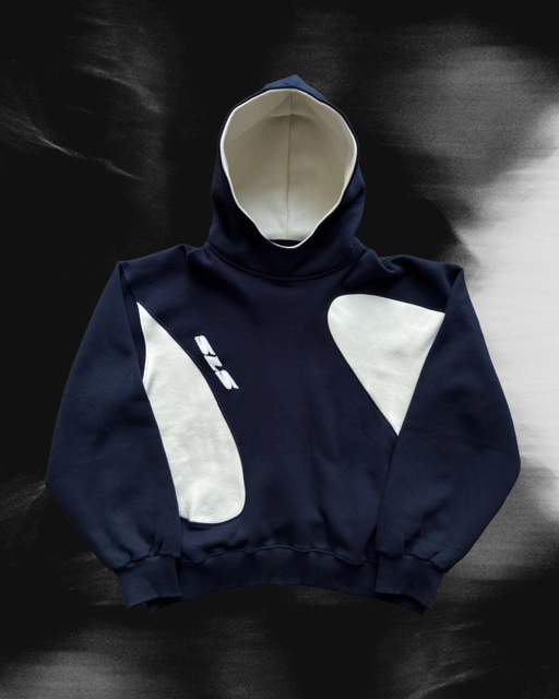 Image of Sonata Hoodie Navy & Off White