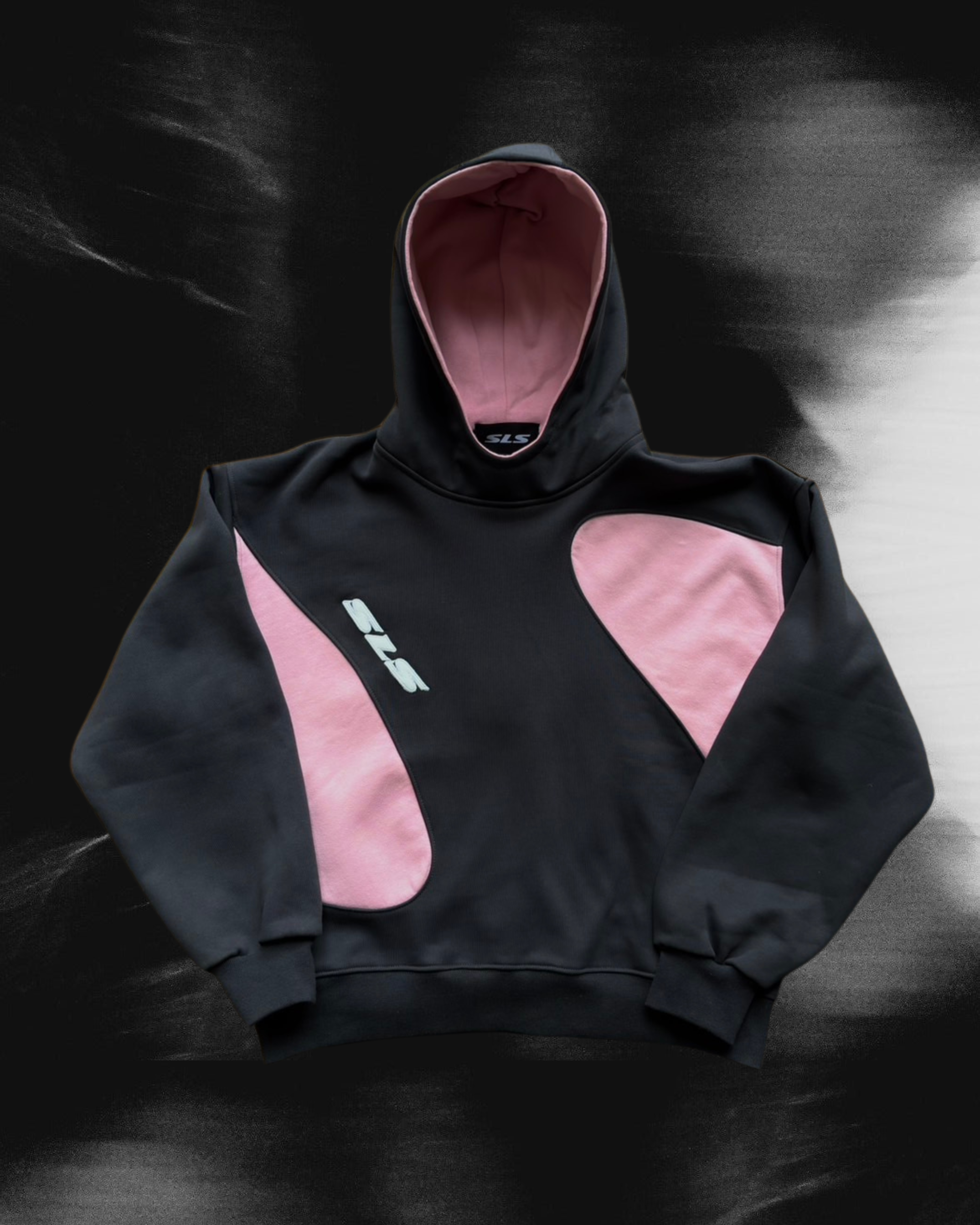 Sonata Hoodie Charcoal & Pink