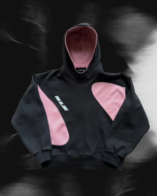 Image of Sonata Hoodie Charcoal & Pink