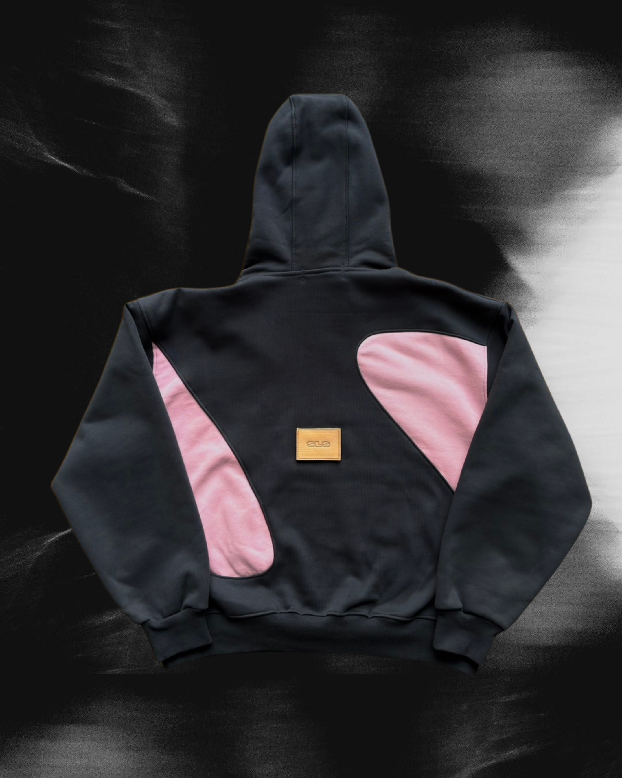 Sonata Hoodie Charcoal & Pink