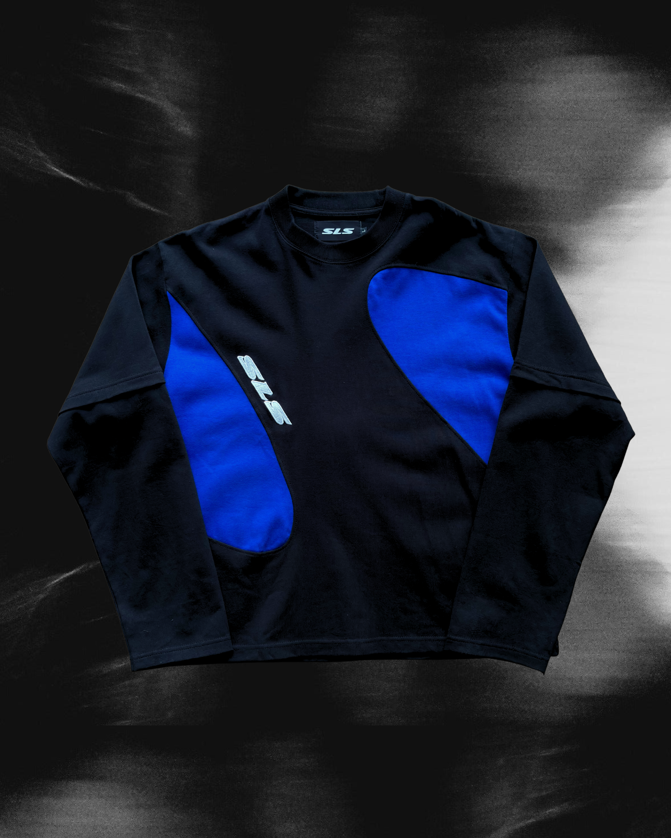 Sonata Double Layer Tee Black & Blue