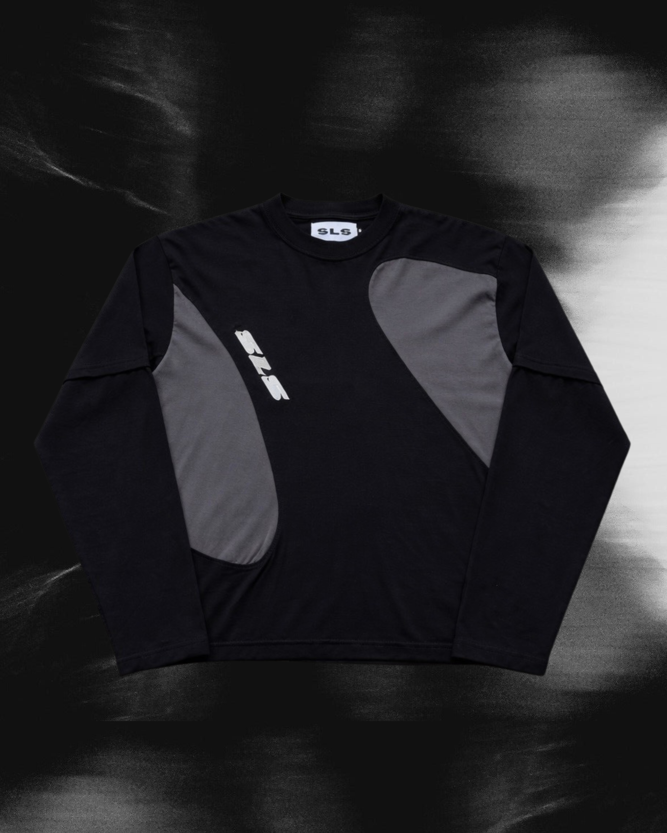 Sonata Double Layer Tee Black & Dark Grey
