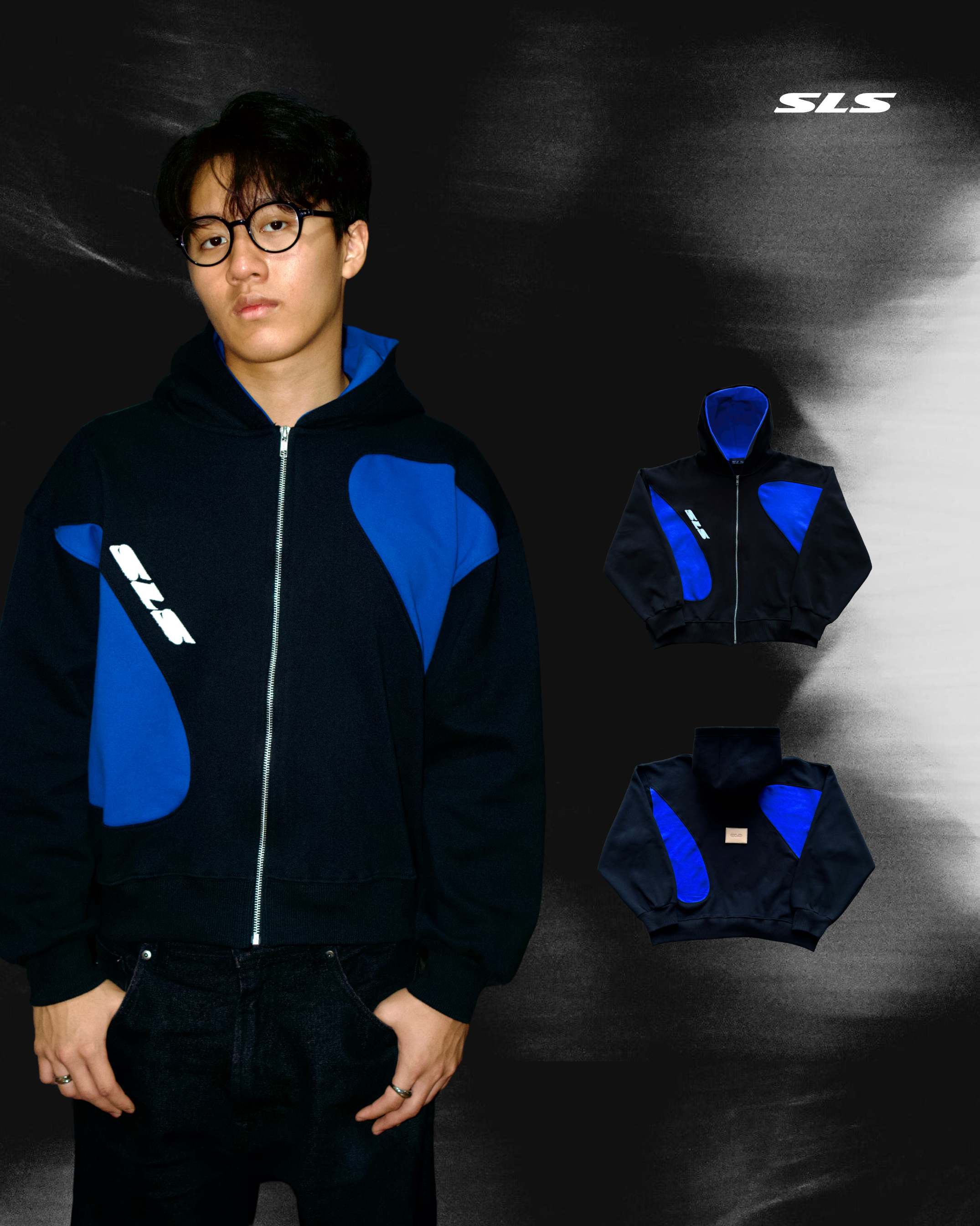 Sonata Zip Hoodie Royal Blue