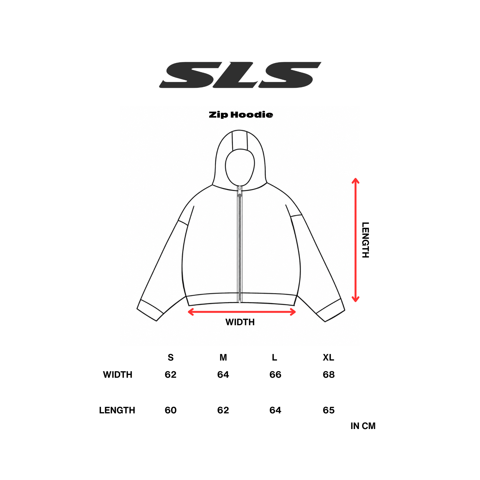 Sonata Zip Hoodie White & Red