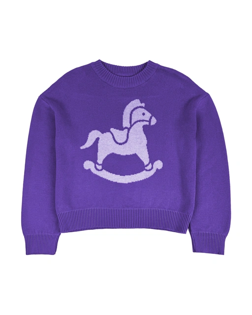 Pony Purple Sueno Kids Knitwear