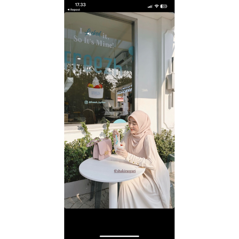 Shakirasyari - Larissa Abaya Knit Ori ( Abaya Umroh ) Ready