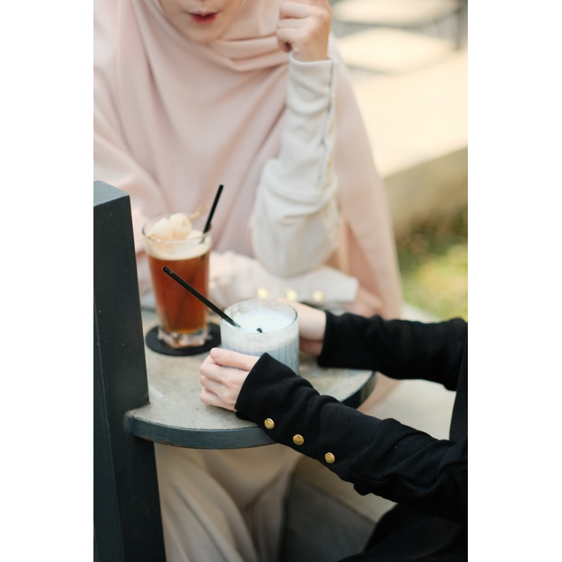 Shakirasyari - Larissa Abaya Knit Ori ( Abaya Umroh ) Ready
