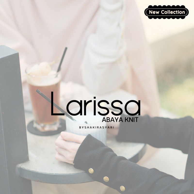 Shakirasyari - Larissa Abaya Knit Ori ( Abaya Umroh ) Ready