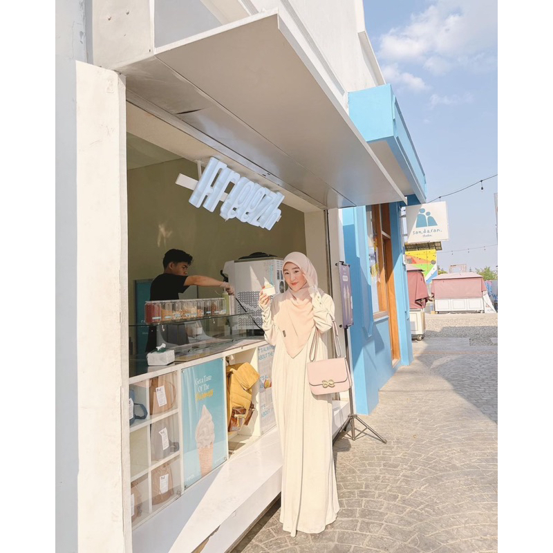 Shakirasyari - Larissa Abaya Knit Ori ( Abaya Umroh ) Ready