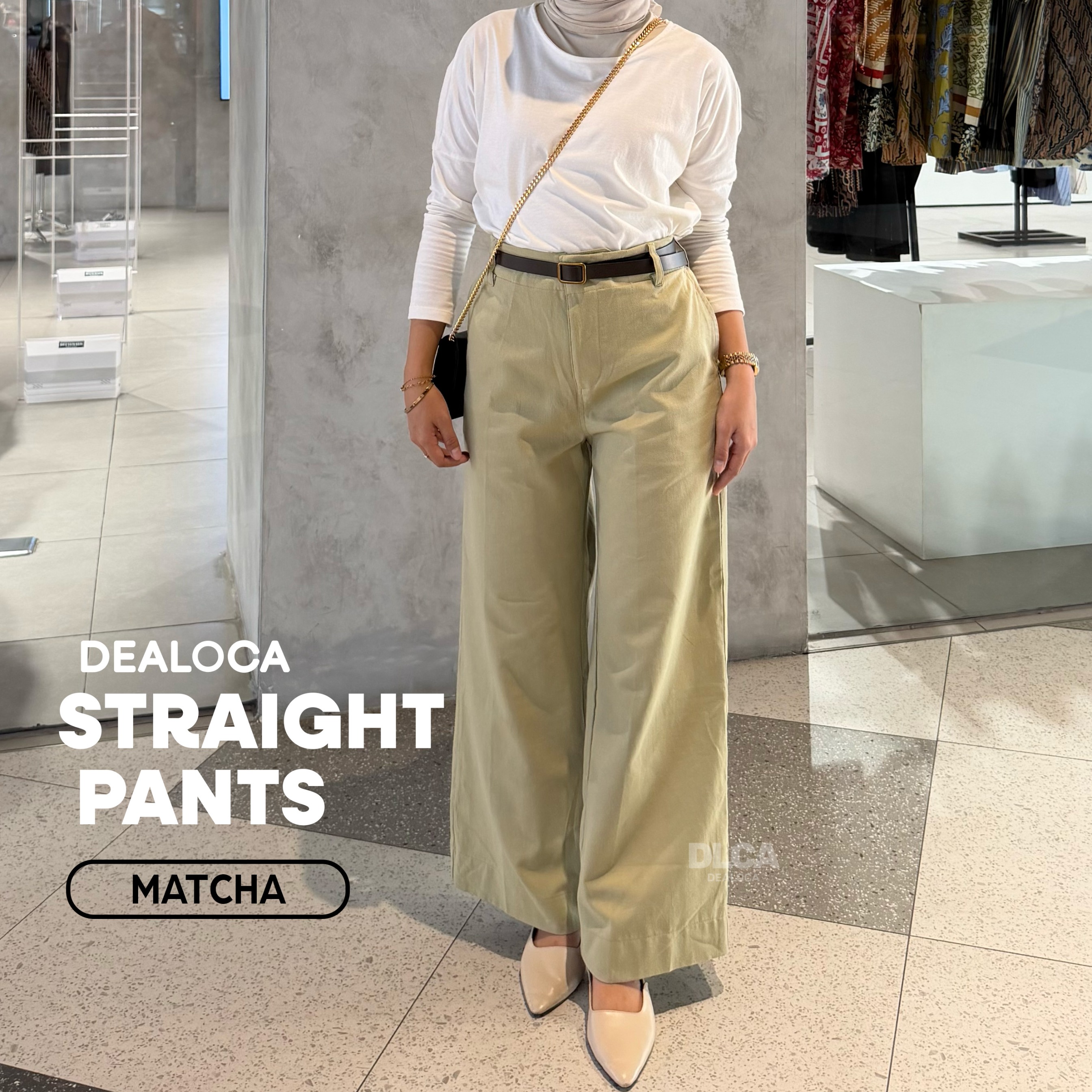 STRAIGHT PANTS - Simple Tapi Keren Celana Lurus Panjang Wanita