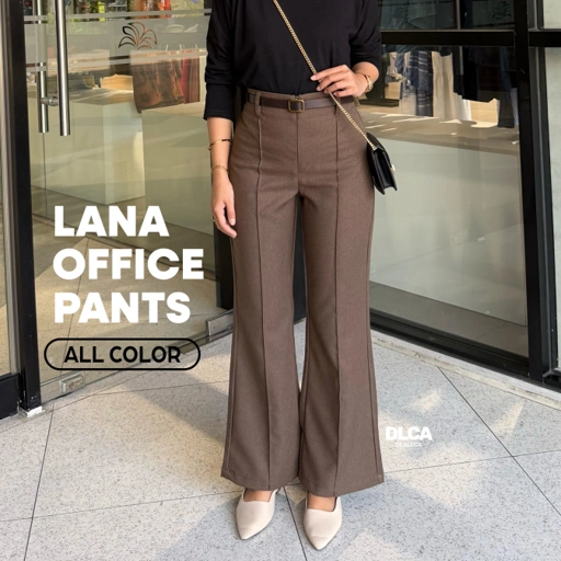 Image of LANA OFFICE PANTS - Celana Kantor Kerja Nongkrong Wanita Stretch