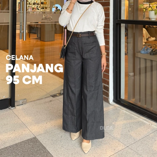 Image of SANA KULOT - Celana Lebar Lurus Wanita