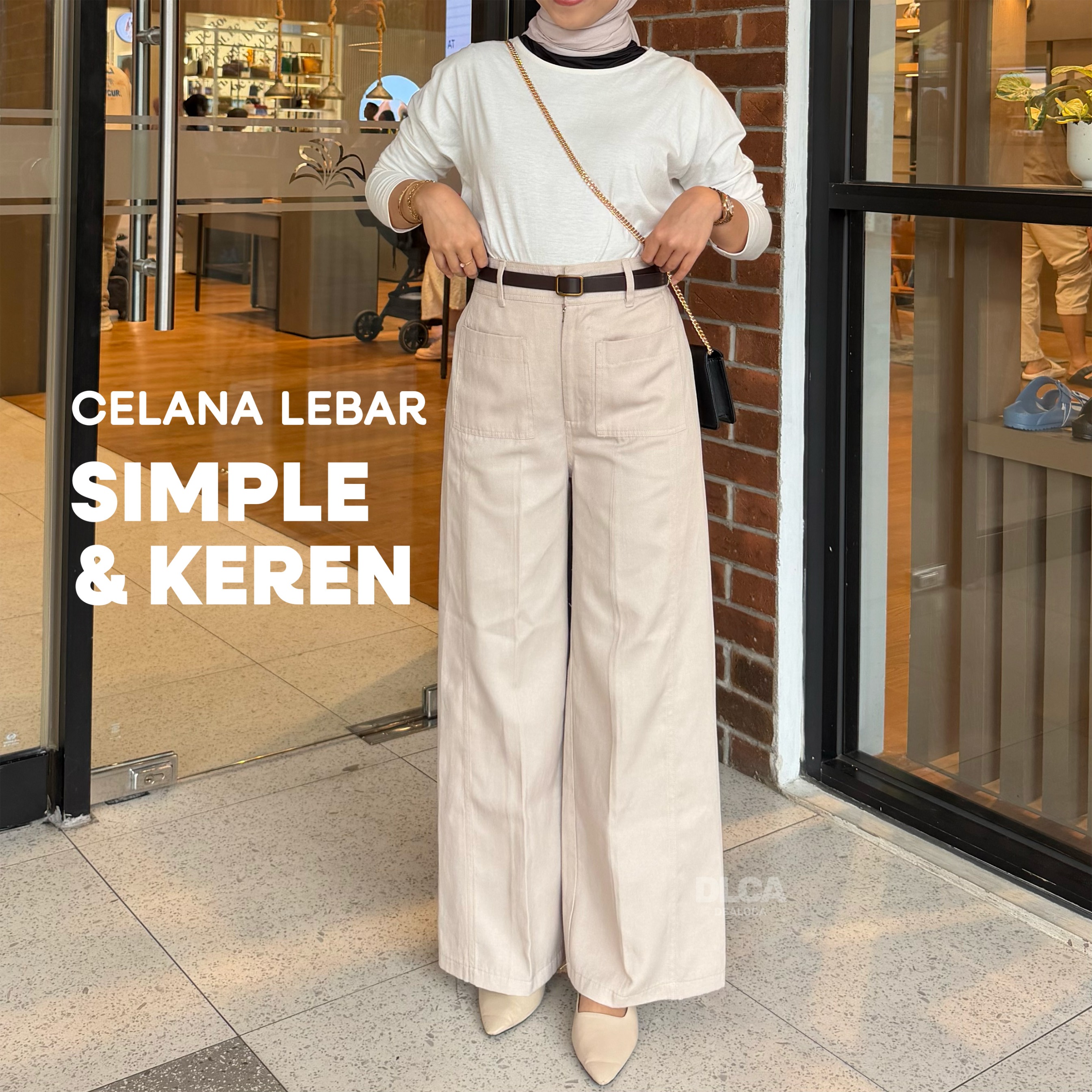 SANA KULOT - Celana Lebar Lurus Wanita