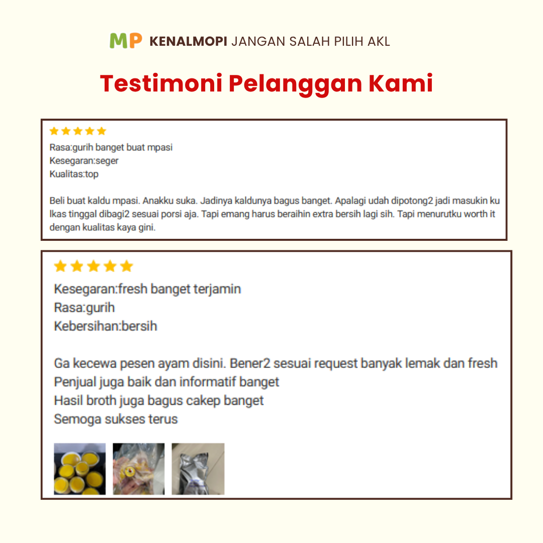 Ayam Kampung Liar Biang Asli Lemak untuk KALDU MPASI