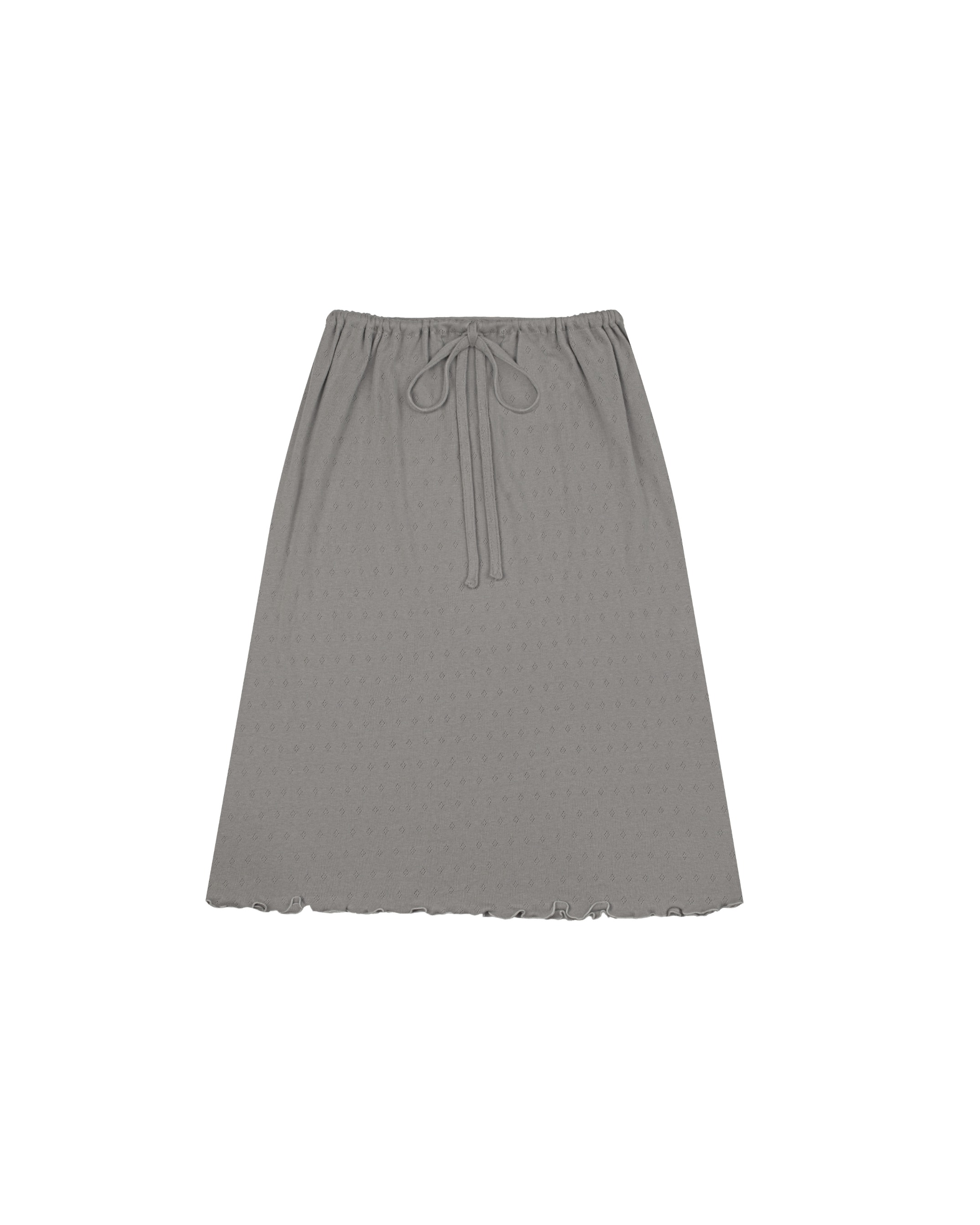 DRAWSTRING SKIRT - TAUPE