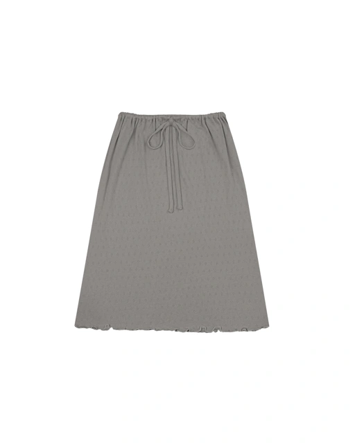 DRAWSTRING SKIRT - TAUPE